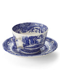 Spode Blue Italian cups and saucers set of 4 (British brand)