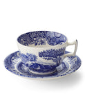Spode Blue Italian cups and saucers set of 4 (British brand)
