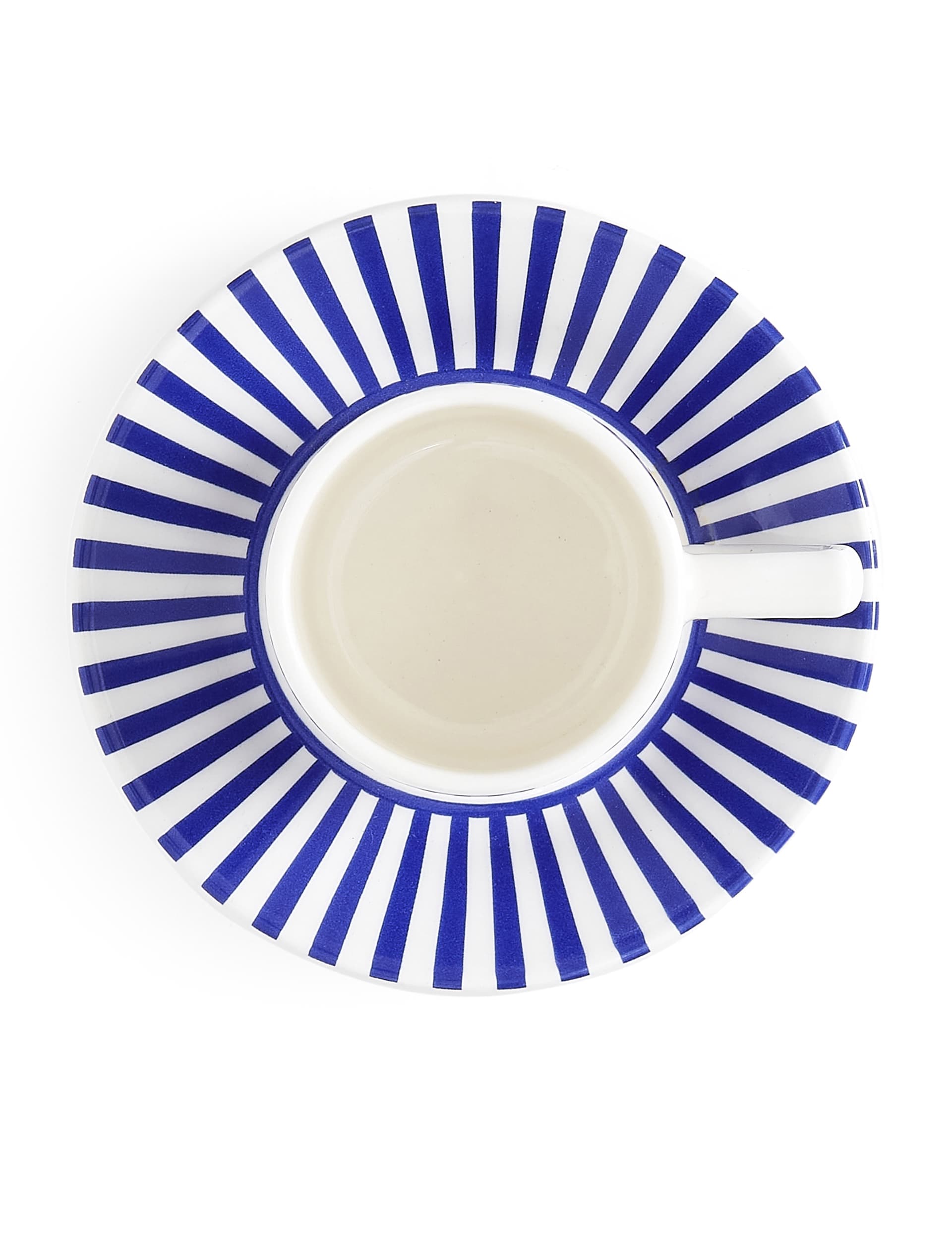 Spode Steccato espresso cup and saucer set of 4 (British brand)