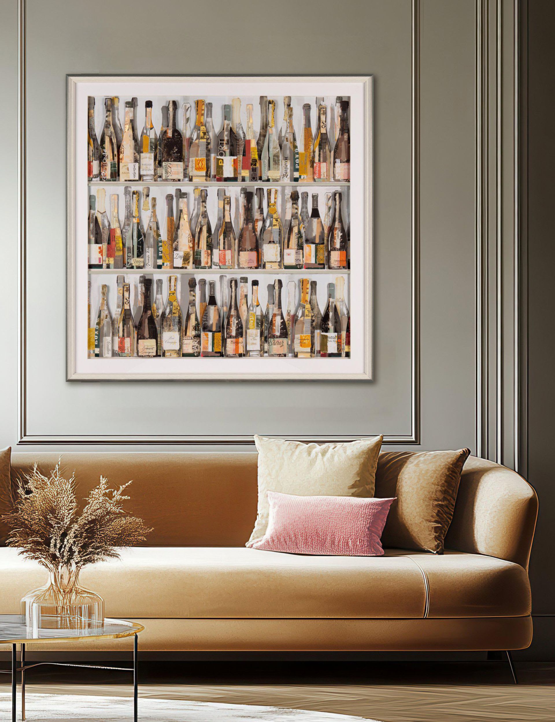 Gallery Direct Wines of the World square framed art - British product