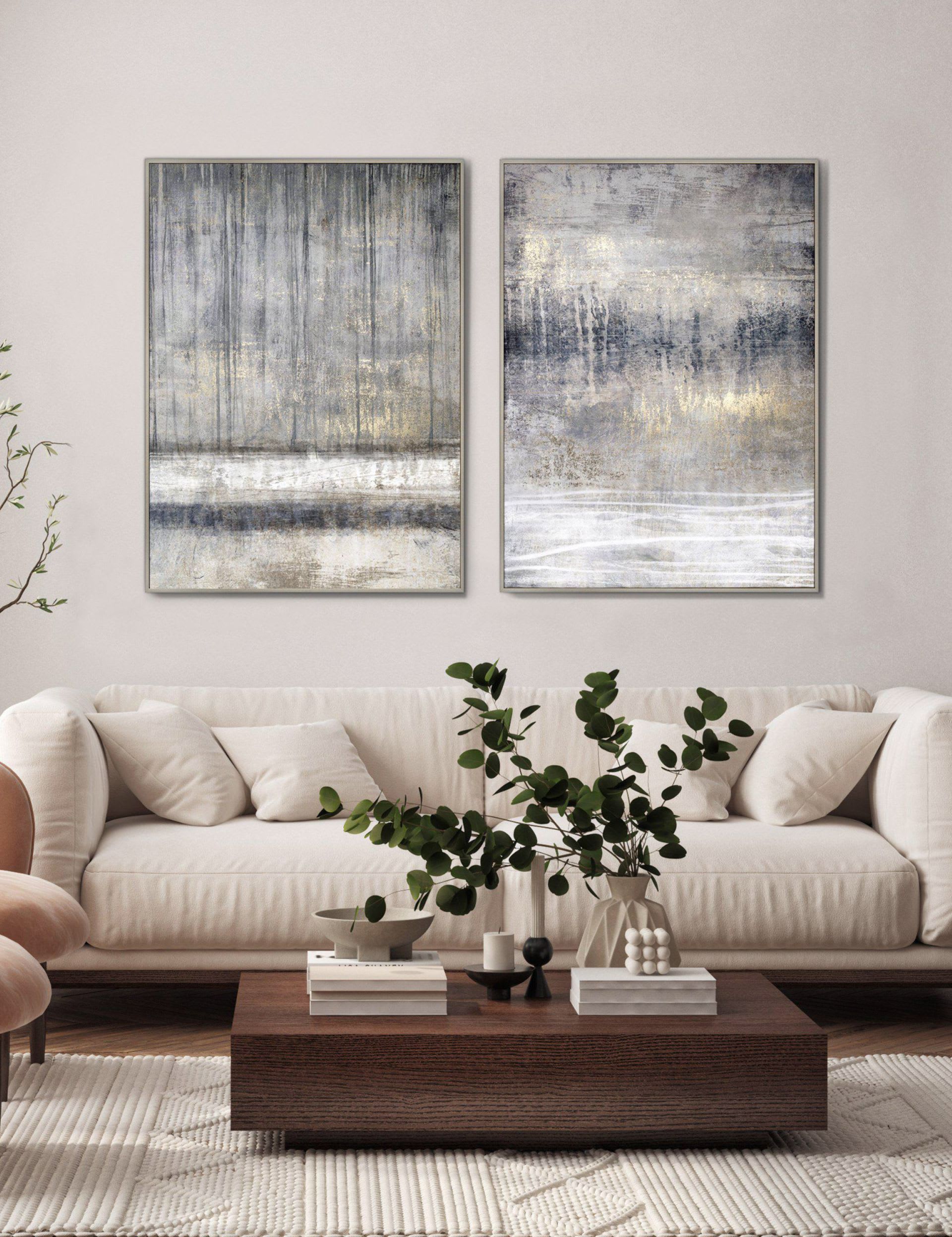 Gallery Direct Torrent framed canvas set, imported from the UK