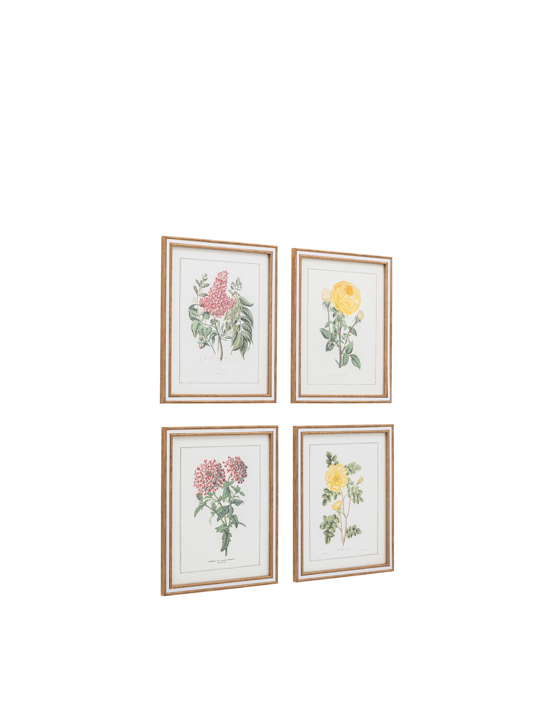 Gallery Direct floral framed art set, imported from the UK