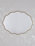 Laura Ashley oval wall mirror with gold frame 71x55cm, imported from the UK