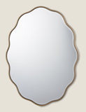 Laura Ashley oval wall mirror with gold frame 71x55cm, imported from the UK
