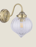 Laura Ashley Whitham fluted glass wall light, UK version
