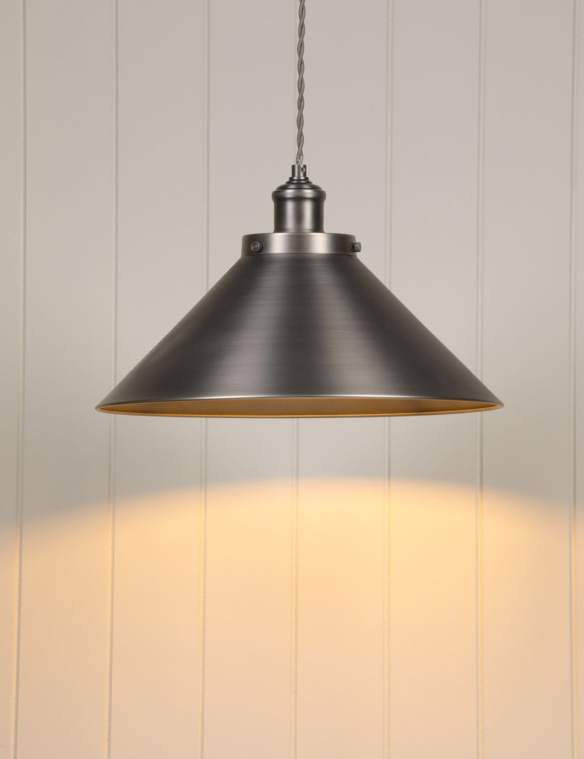 Laura Ashley Rufus Metal Cone Pendant Light, UK version