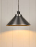 Laura Ashley Rufus Metal Cone Pendant Light, UK version