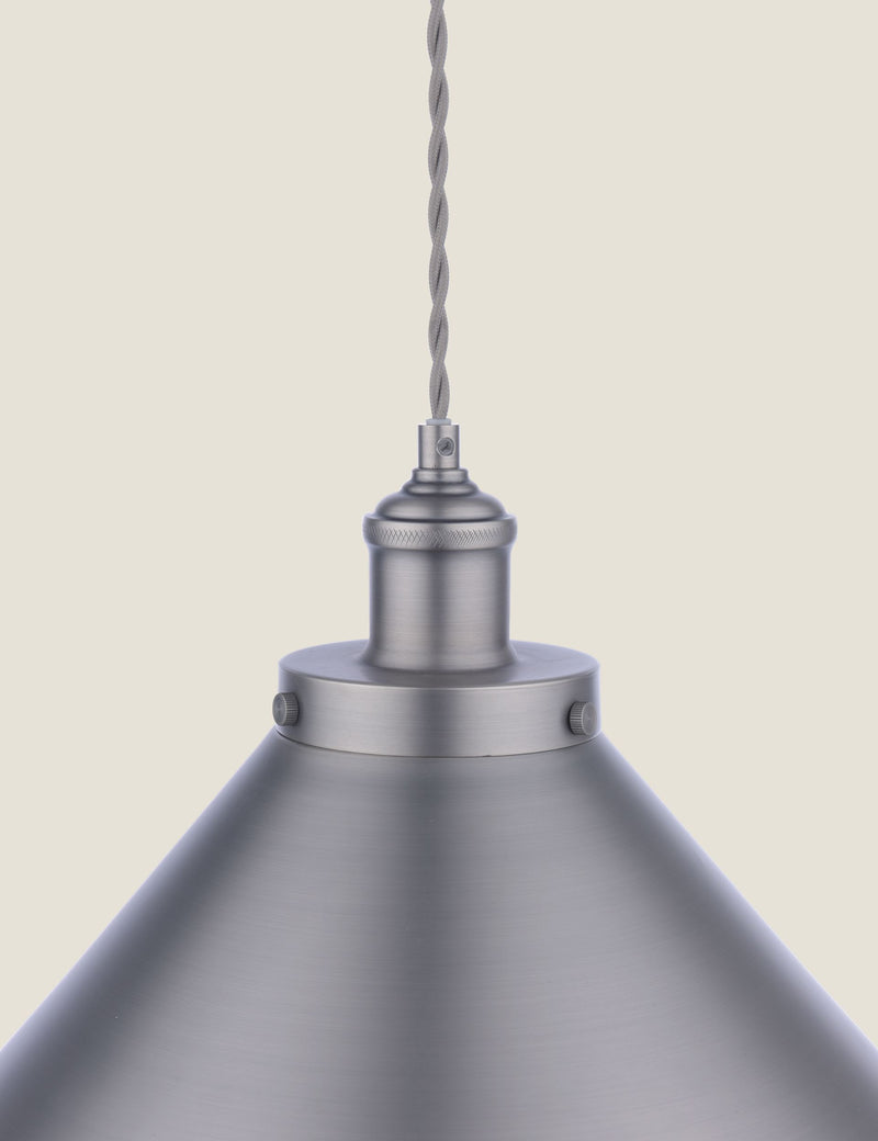 Laura Ashley Rufus Metal Cone Pendant Light, UK version