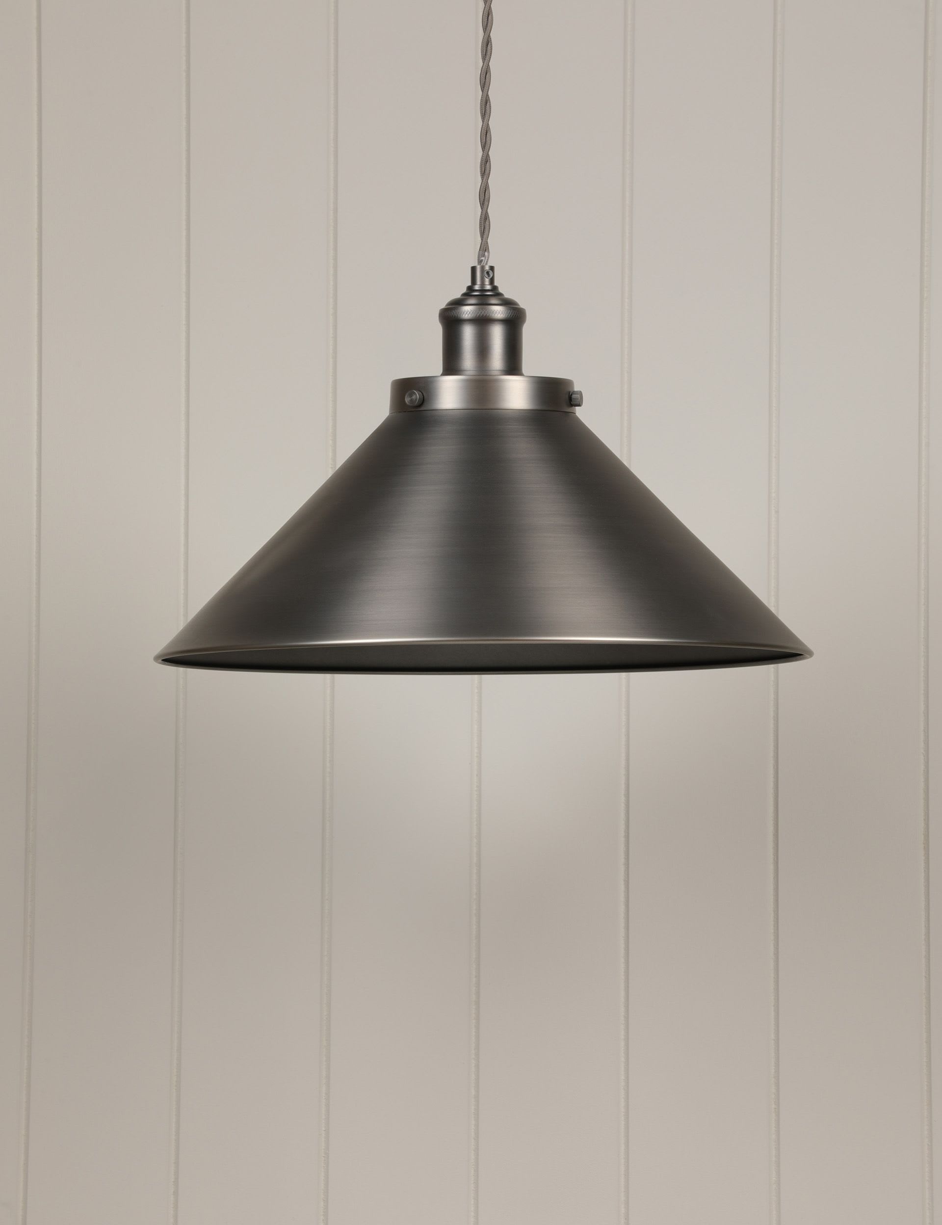 Laura Ashley Rufus Metal Cone Pendant Light, UK version