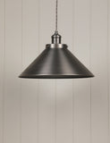 Laura Ashley Rufus Metal Cone Pendant Light, UK version