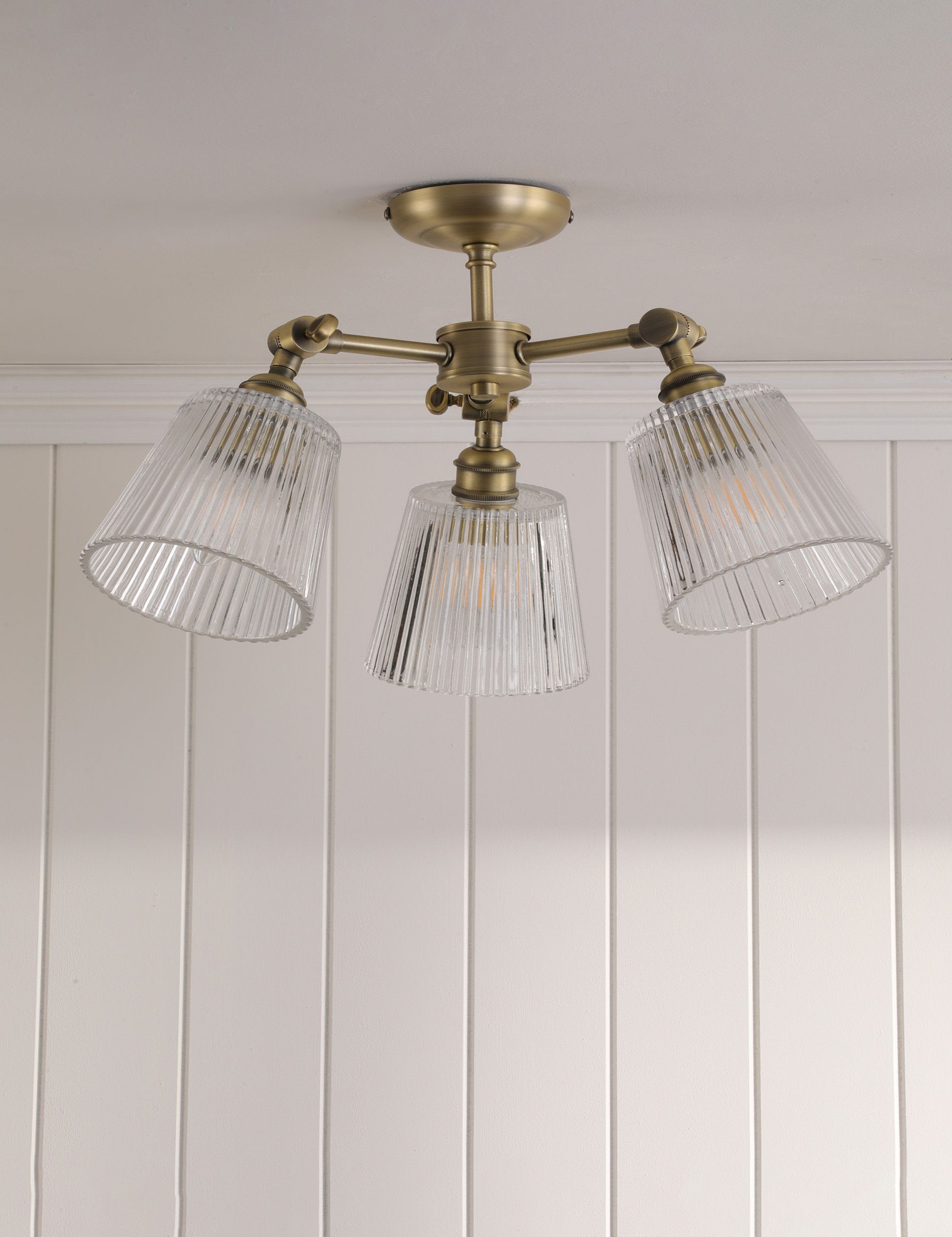 Laura Ashley Callaghan ceiling light antique brass, UK version