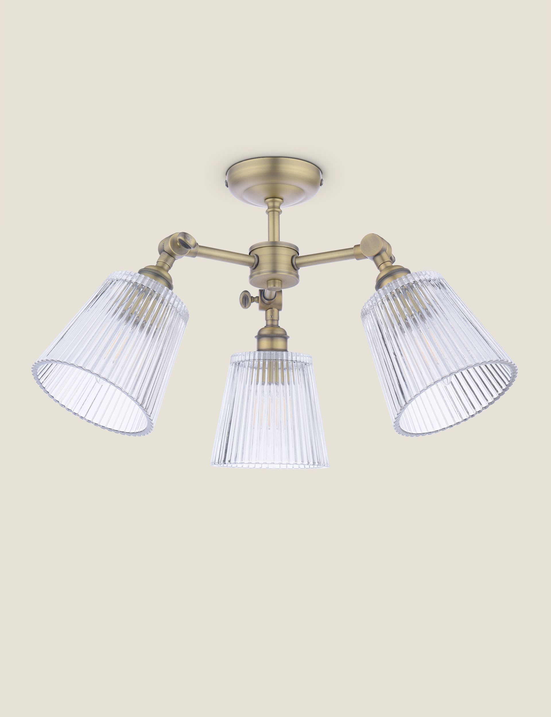 Laura Ashley Callaghan ceiling light antique brass, UK version