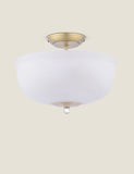 Laura Ashley Cossington glass semi flush ceiling light, UK version