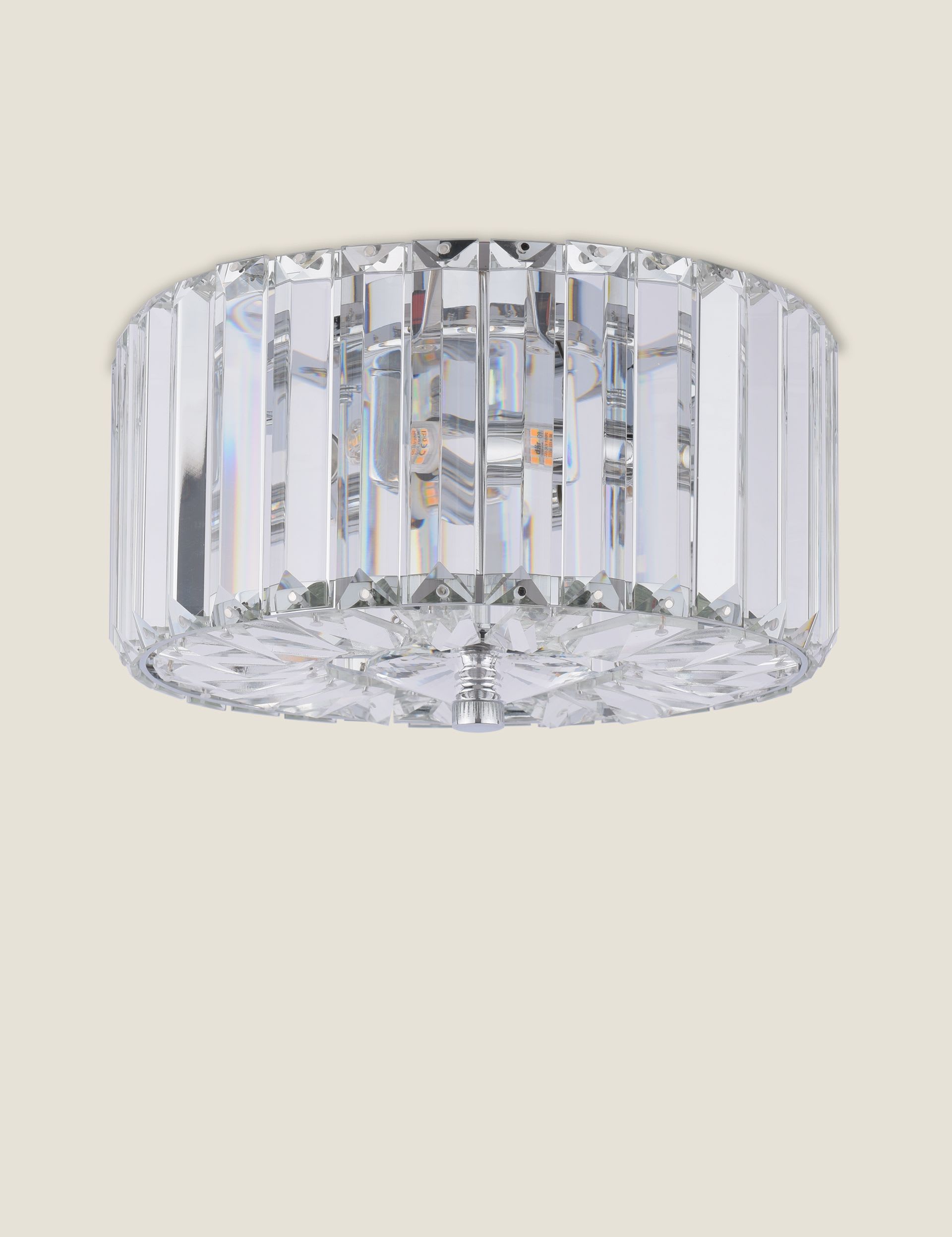 Laura Ashley Fernhurst crystal flush ceiling light imported from the UK