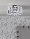 Laura Ashley Fernhurst crystal flush ceiling light imported from the UK