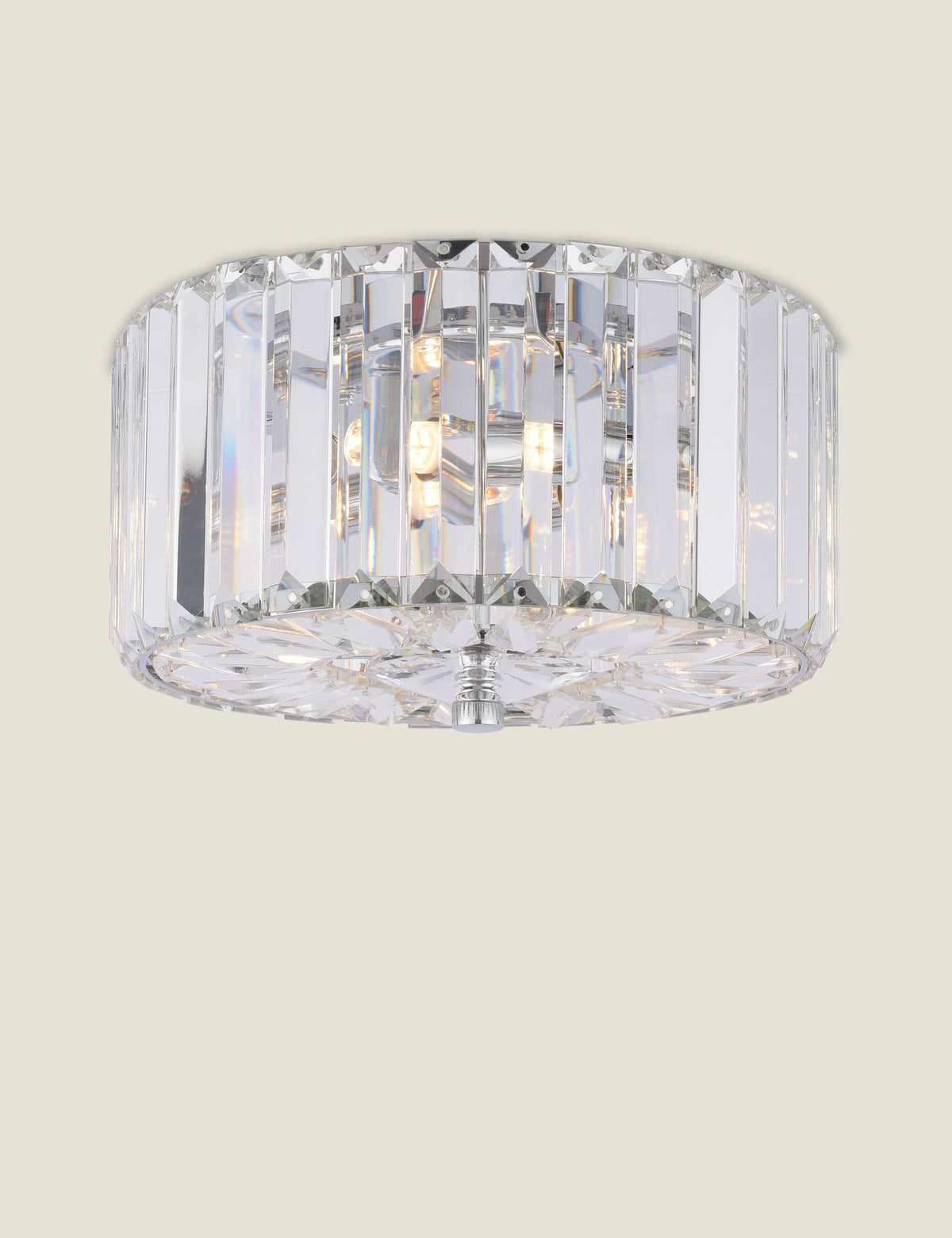 Laura Ashley Fernhurst crystal flush ceiling light imported from the UK