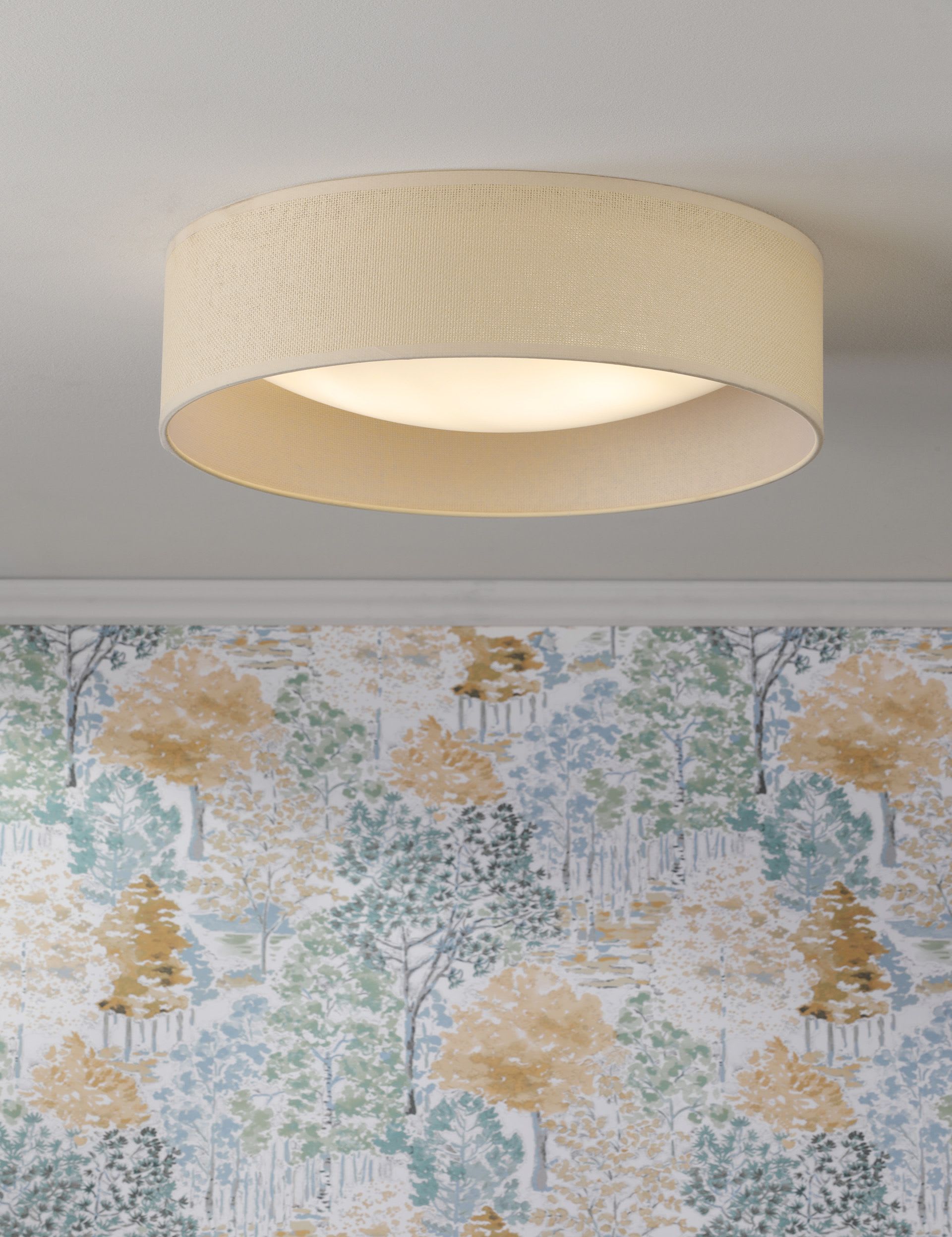 Laura Ashley Buckingham flush ceiling light 40cm, UK version