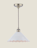 Laura Ashley Daws ceramic scallop pendant light (British brand)