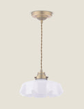 Laura Ashley Banham fluted glass pendant light - British product