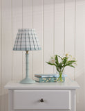 Laura Ashley Farnworth table lamp green base pleated shade (British brand)