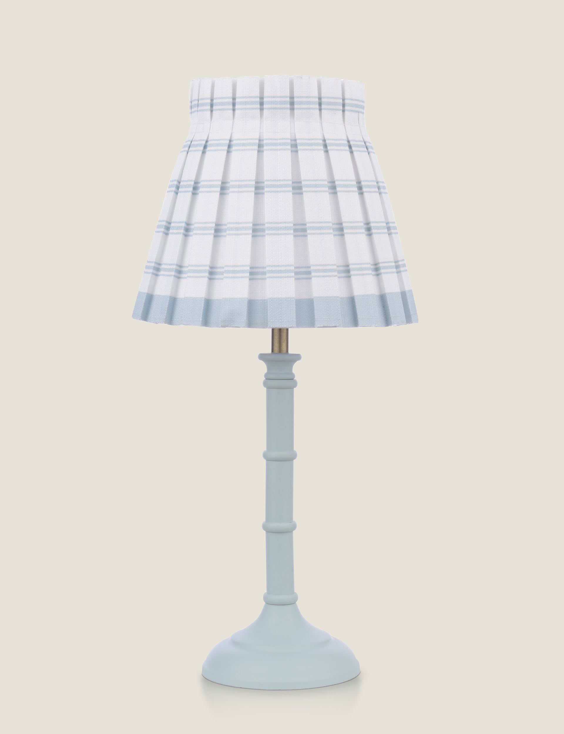 Laura Ashley Farnworth table lamp green base pleated shade (British brand)