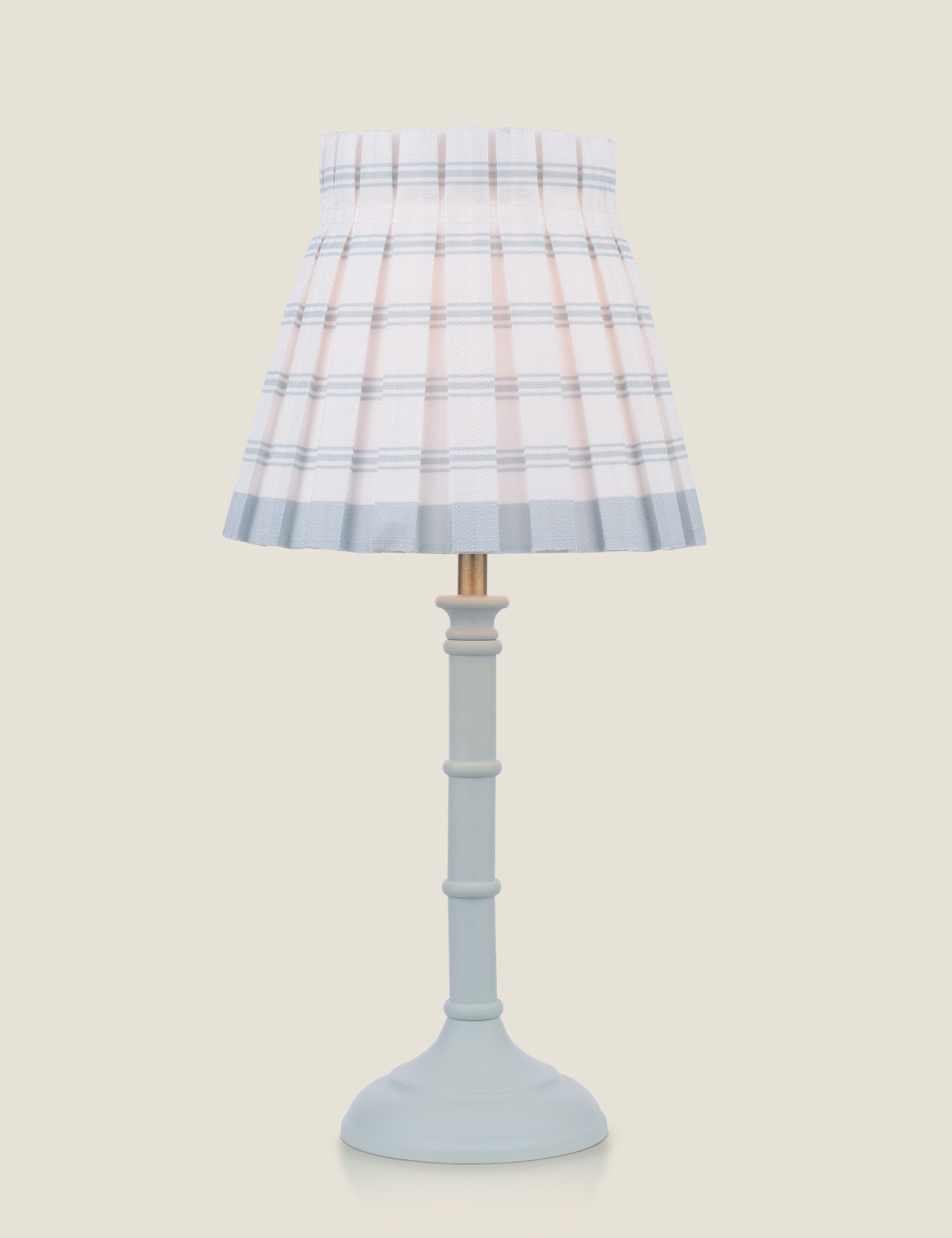 Laura Ashley Farnworth table lamp green base pleated shade (British brand)