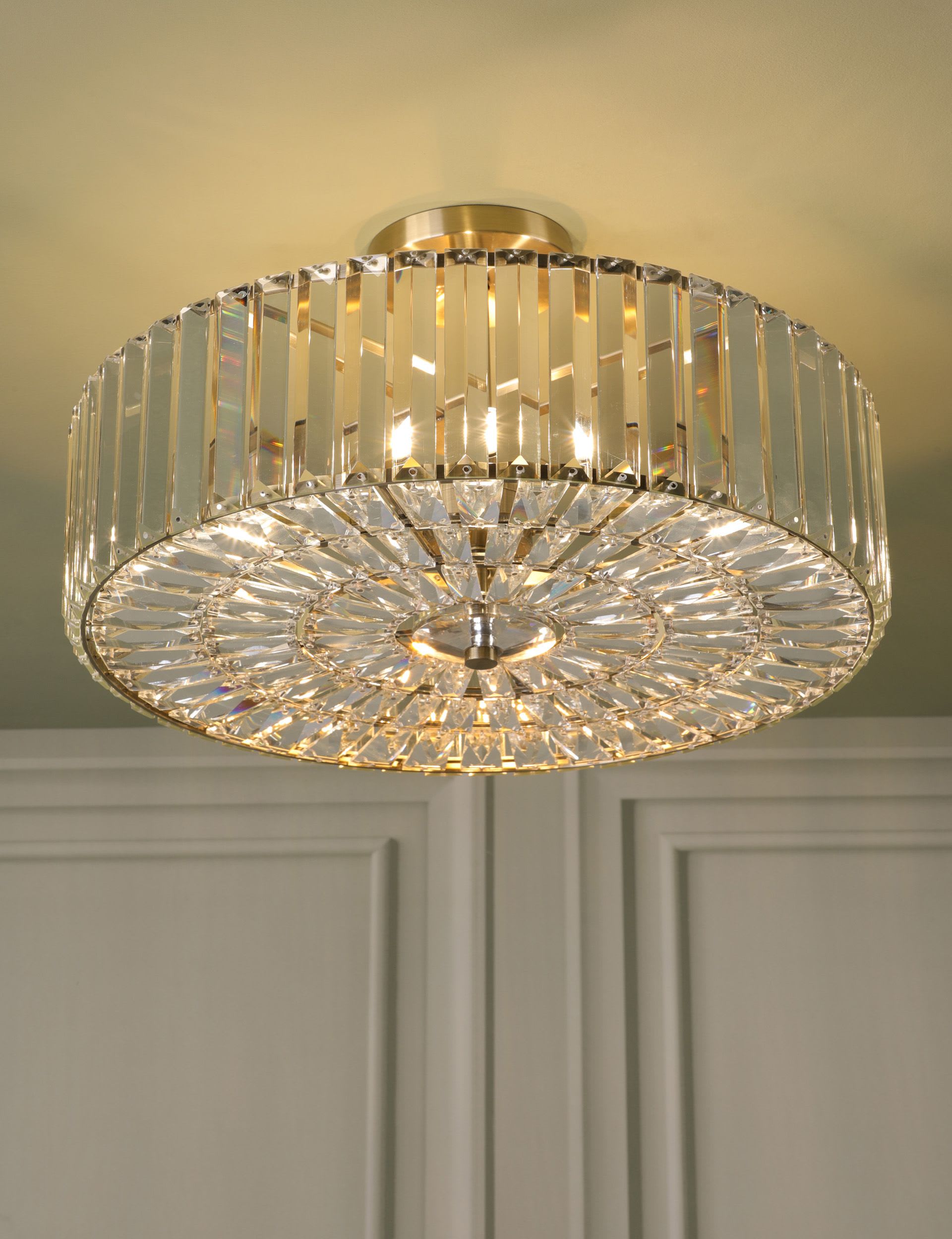 Laura Ashley Fernhurst semi flush ceiling light 45cm - British product