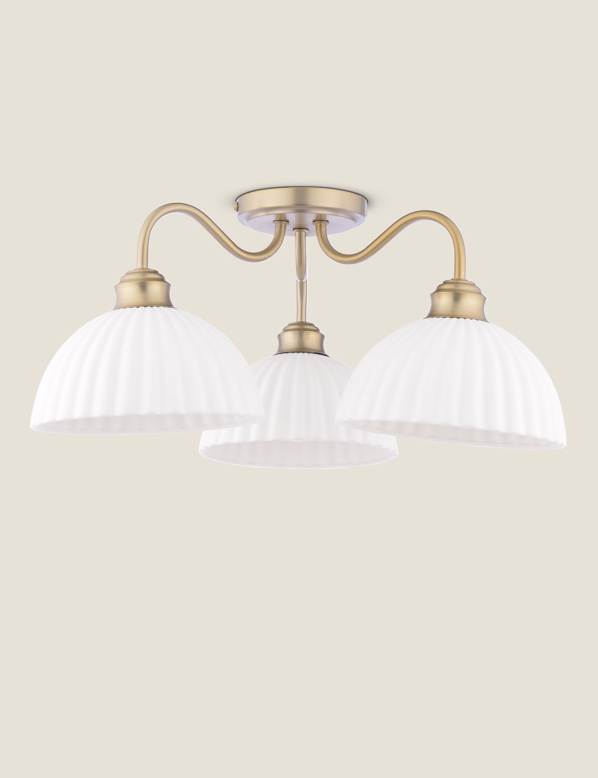 Laura Ashley Durford semi flush ceiling light 48cm, imported from the UK