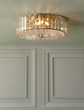 Laura Ashley Fernhurst crystal flush ceiling light, imported from the UK
