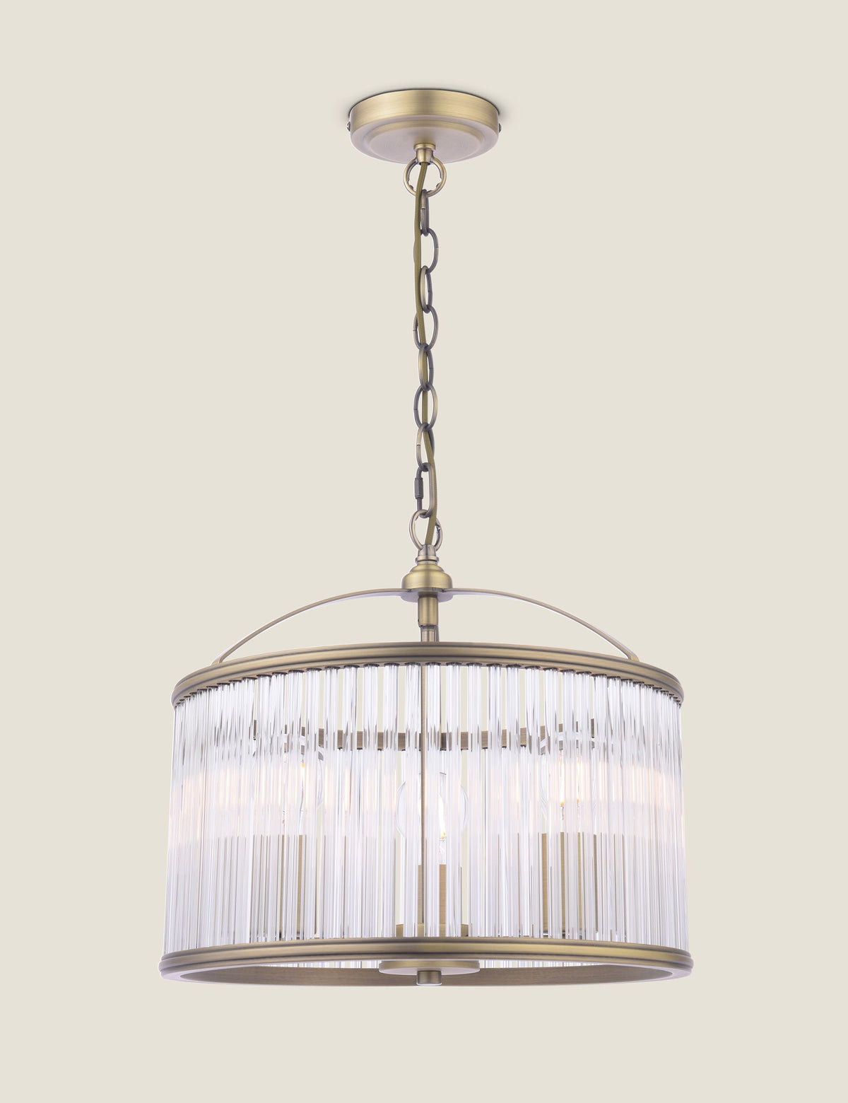 Laura Ashley Sutton 3-light pendant light 38cm (British brand)