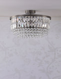 Laura Ashley Rhosill crystal semi flush ceiling light (British brand)