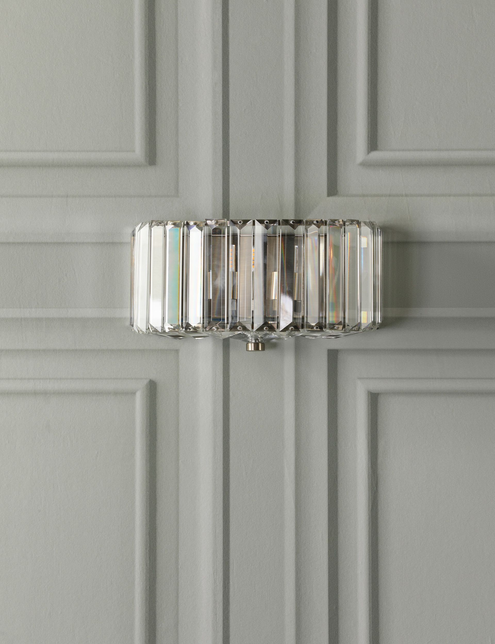 Laura Ashley Fernhurst faceted crystal wall light - British product