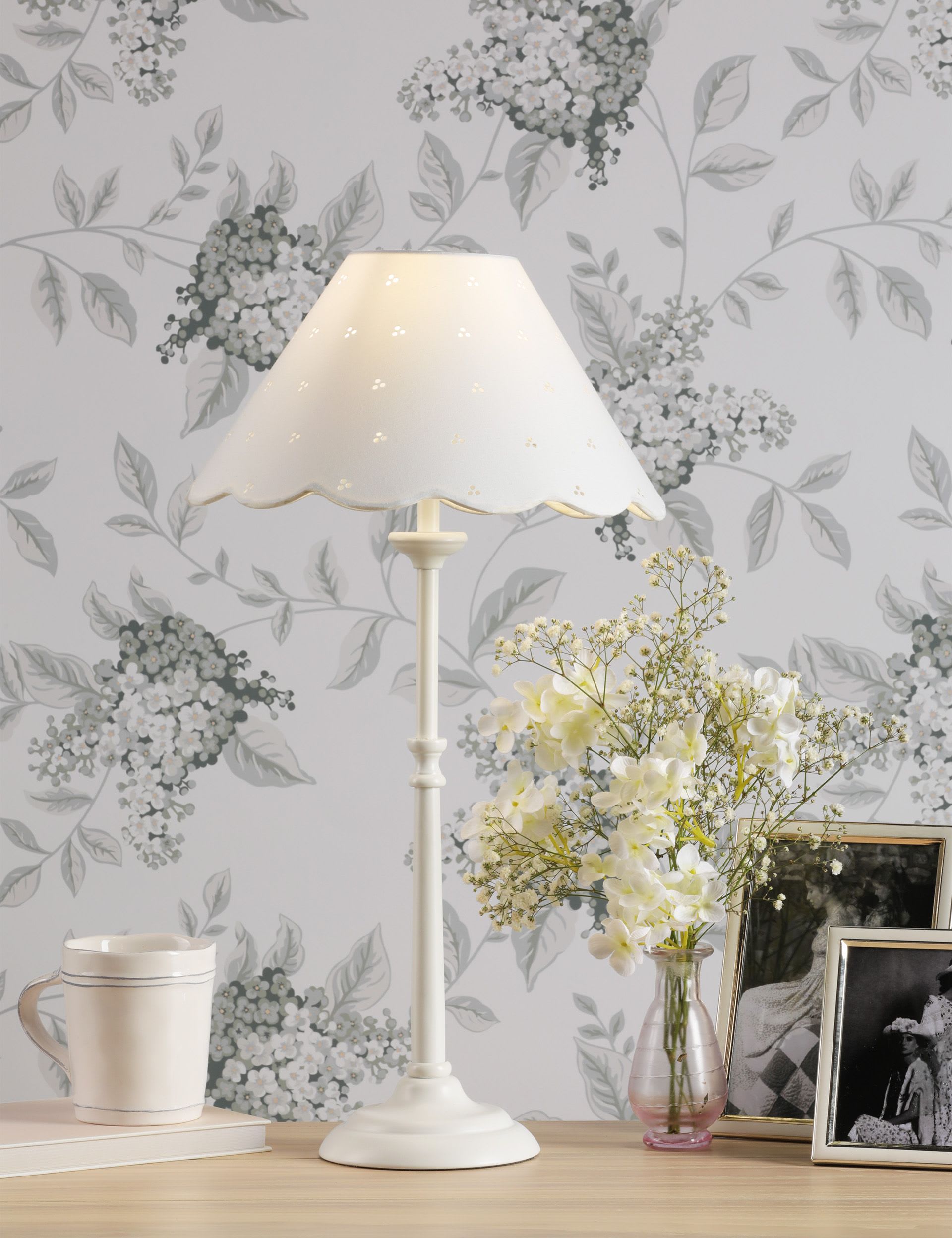 Laura Ashley Cordwell table lamp, imported from the UK