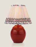 Joules Wentworth ceramic table lamp with pleated fabric shade (British brand)