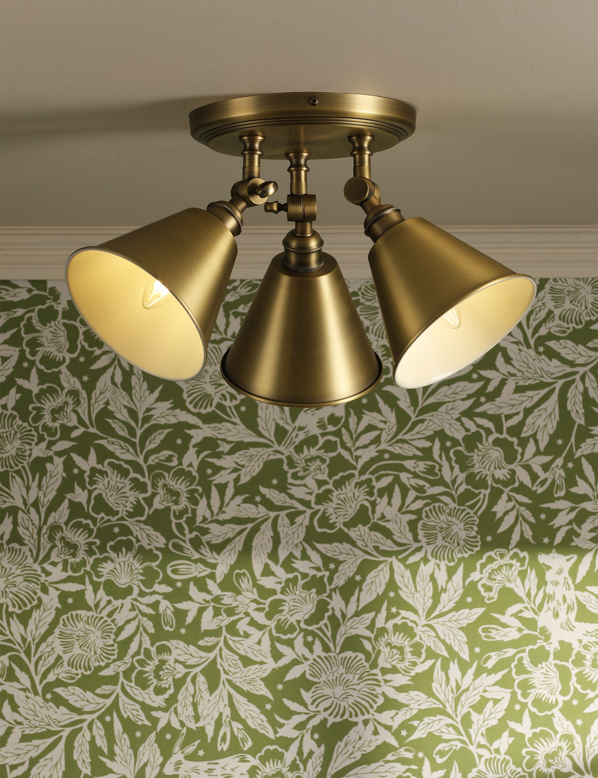 Joules metal 3 light plate spotlight - British product