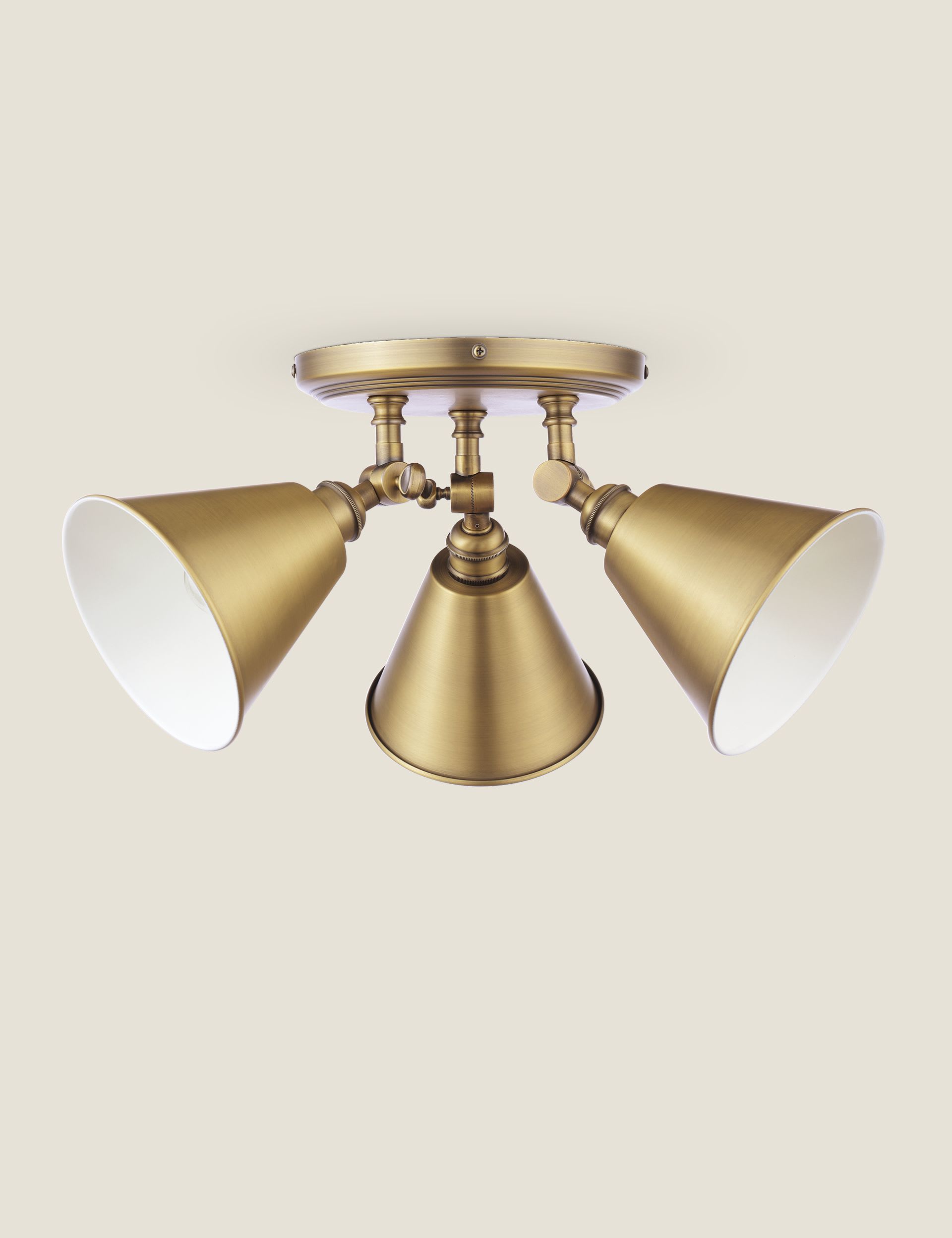 Joules metal 3 light plate spotlight - British product