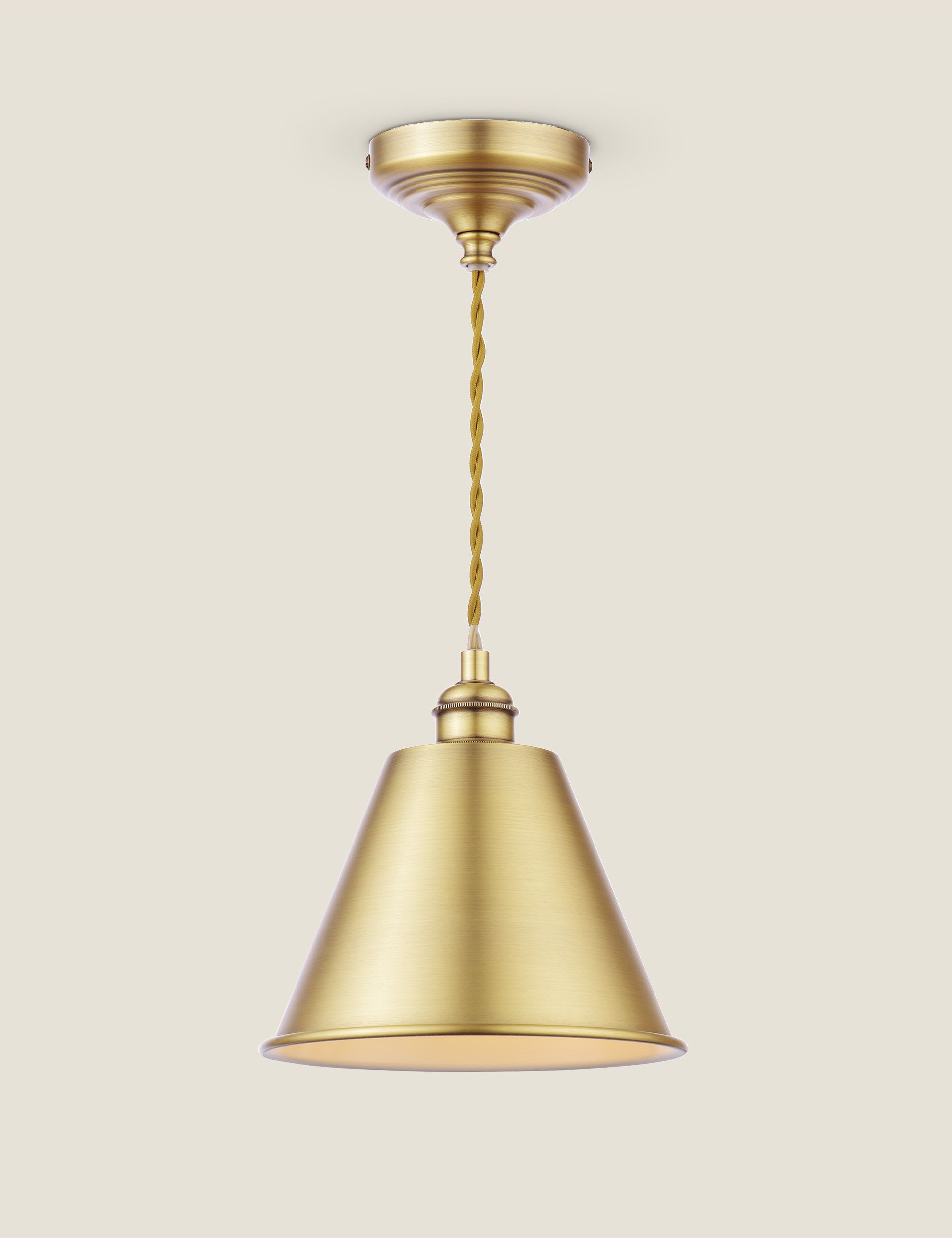 Joules pendant light Wollaton metal antique brass, imported from the UK