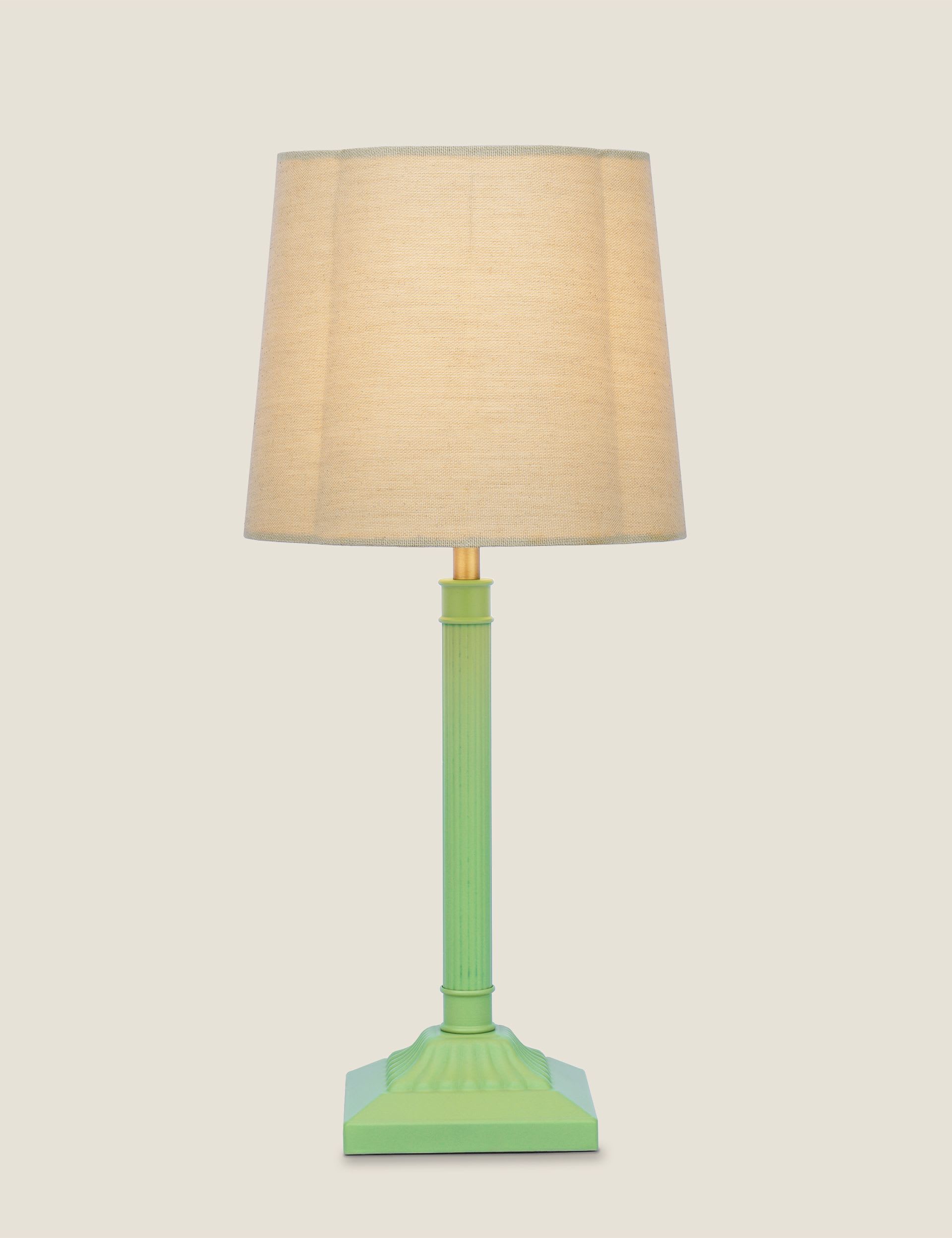 Joules Home Lighting Buscot Metal Scallop Shade Table Lamp