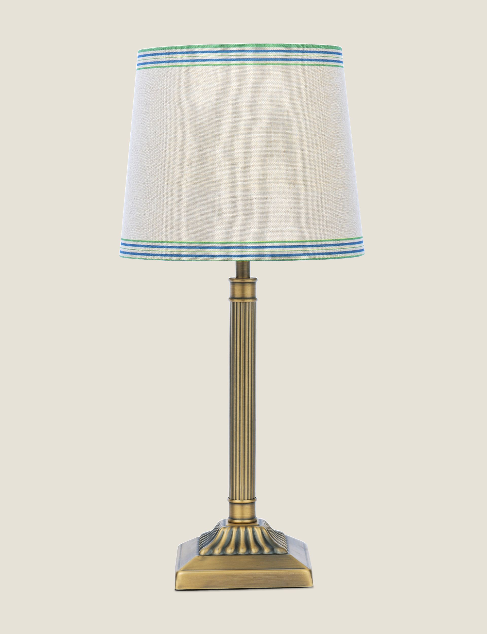 Joules Buscot metal table lamp antique brass finish, UK version