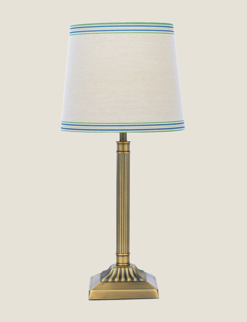 Joules Buscot metal table lamp antique brass finish, UK version
