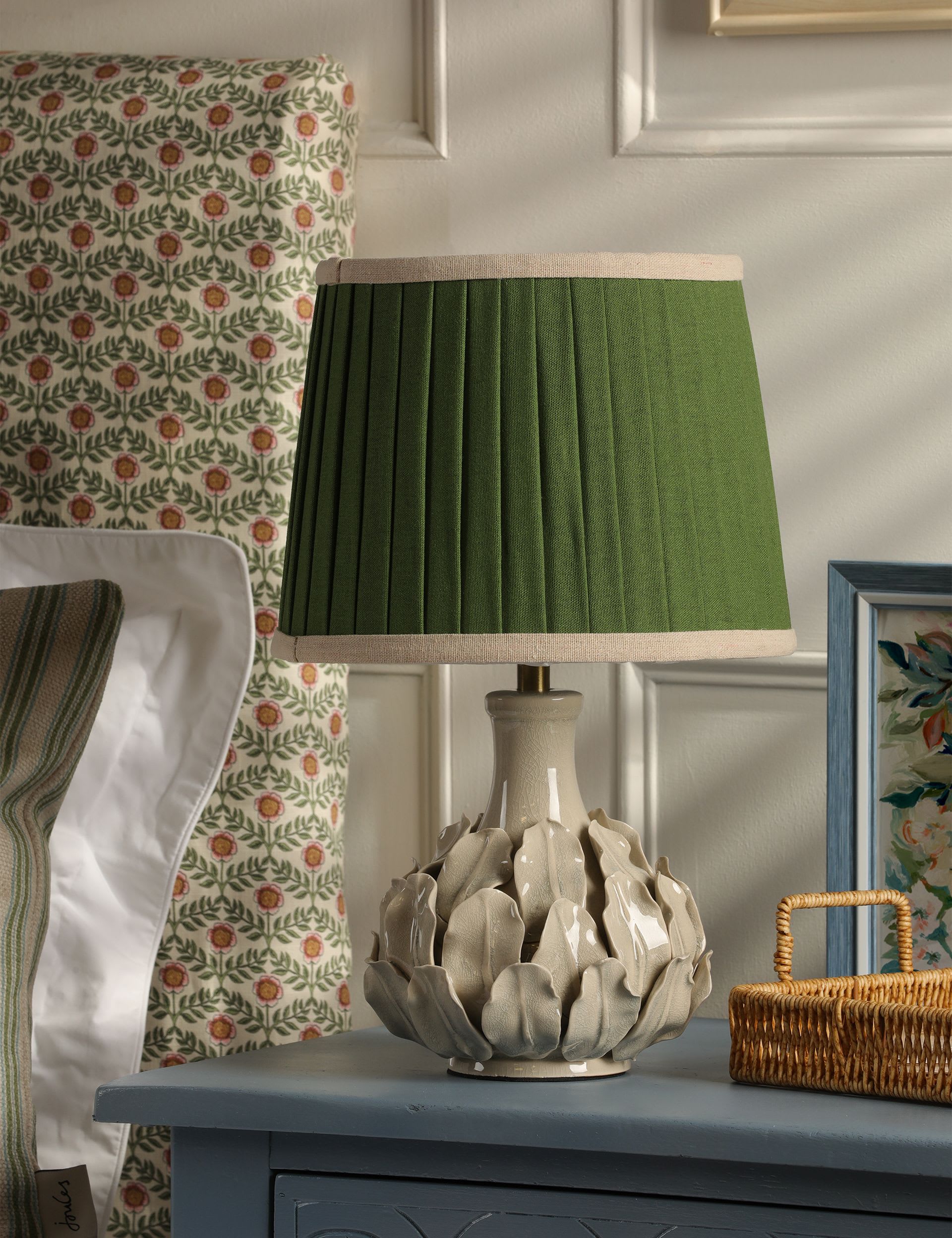 Joules Chatsworth ceramic table lamp, imported from the UK