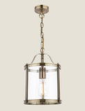 Laura Ashley Harrington pendant light clear glass metal (British brand)