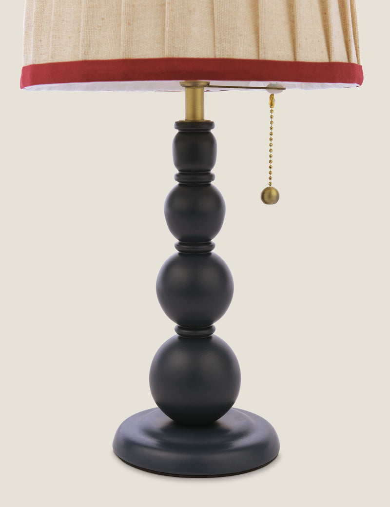 Joules Harewood Wooden Bobbin Table Lamp