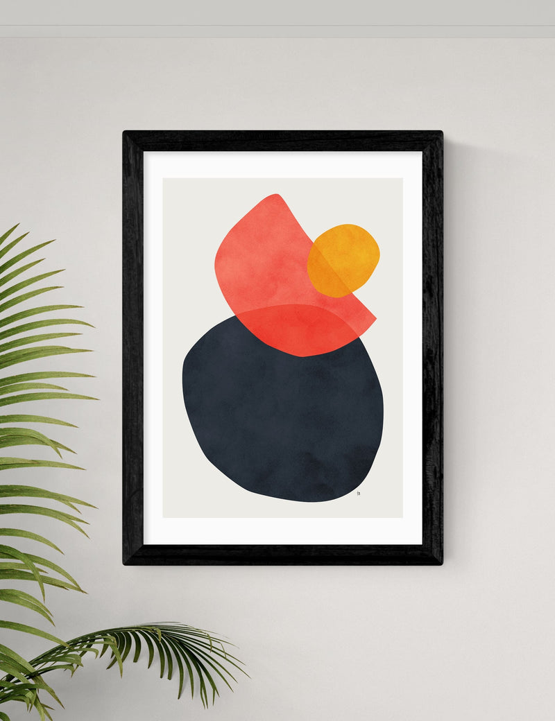 East End Prints Balance framed art print with wooden frame (British brand)