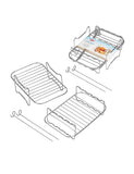 Tala 2 tier stainless steel air fryer rack with skewers, UK version