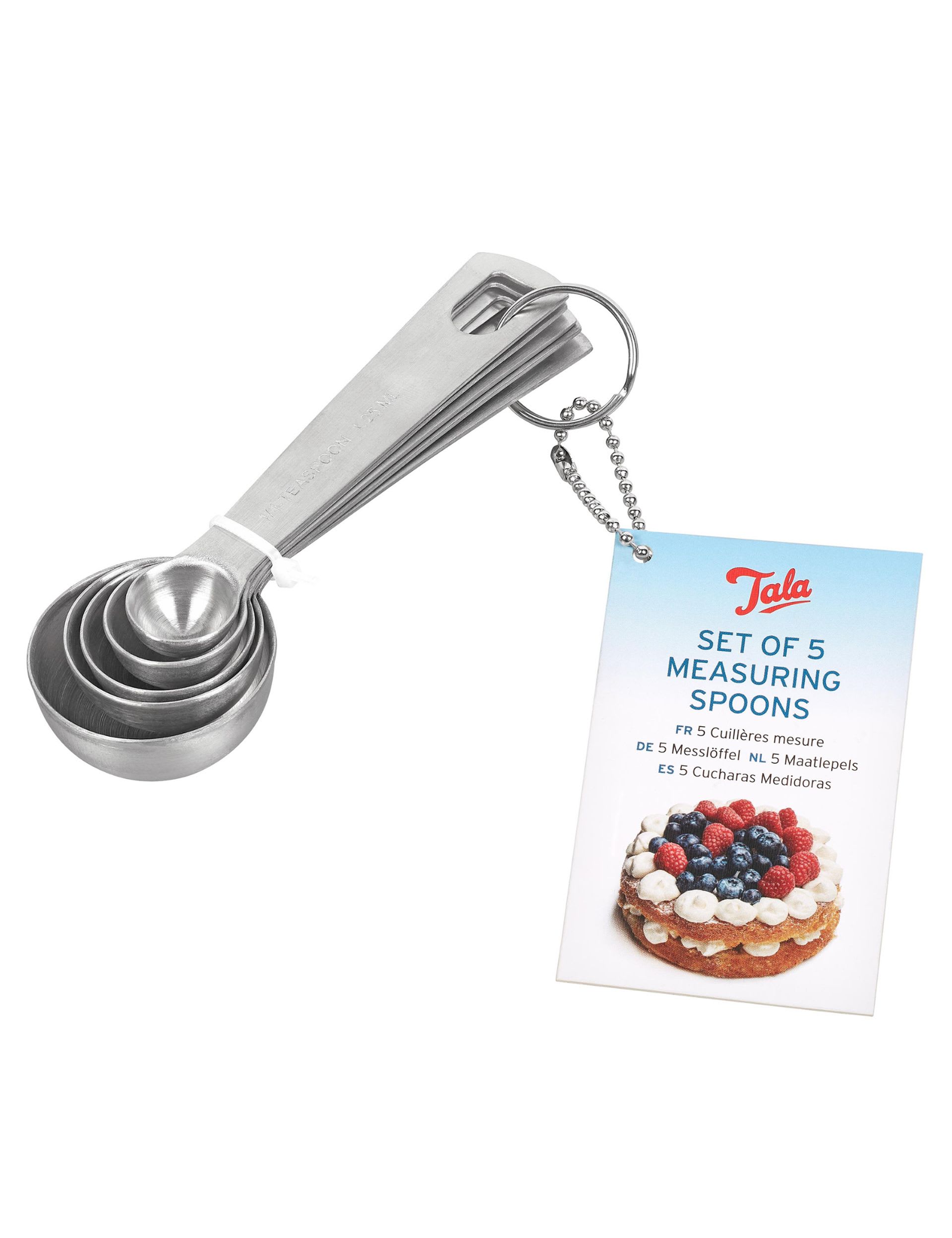 Tala measuring spoons and cups set stainless steel, UK version