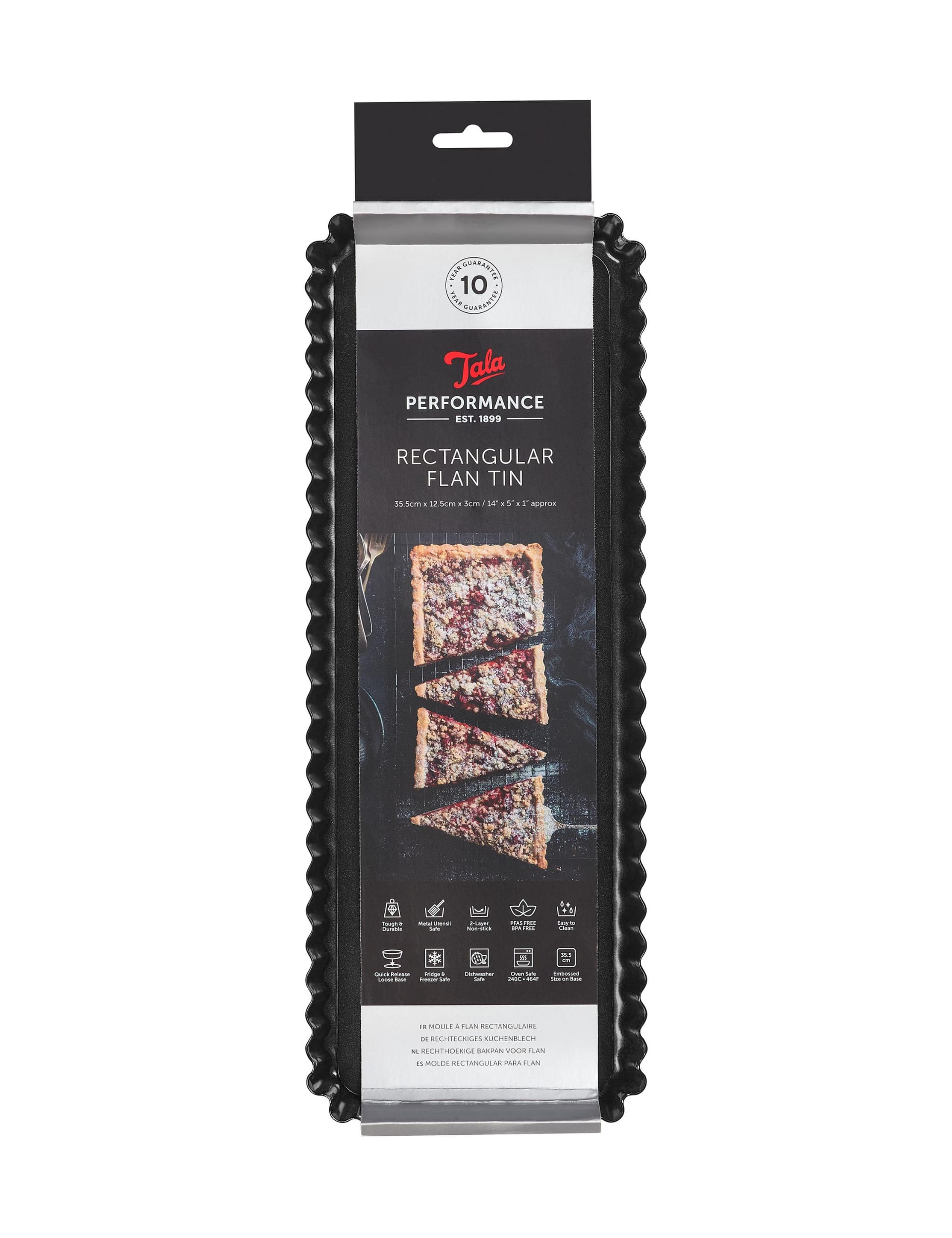 Tala Performance flan tin 35cm loose base non-stick, imported from the UK