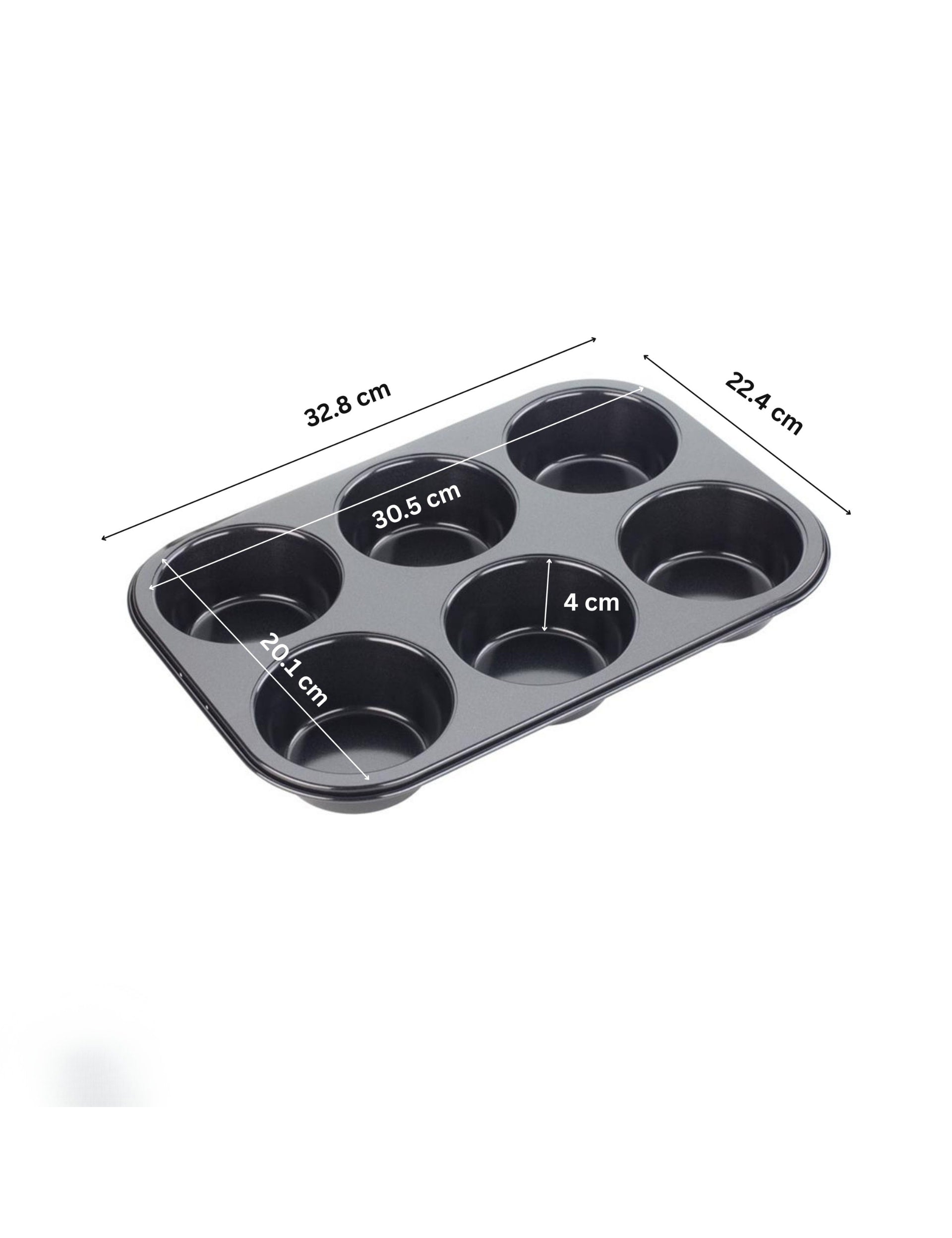 Tala non-stick carbon steel muffin tin 6 cup, UK version