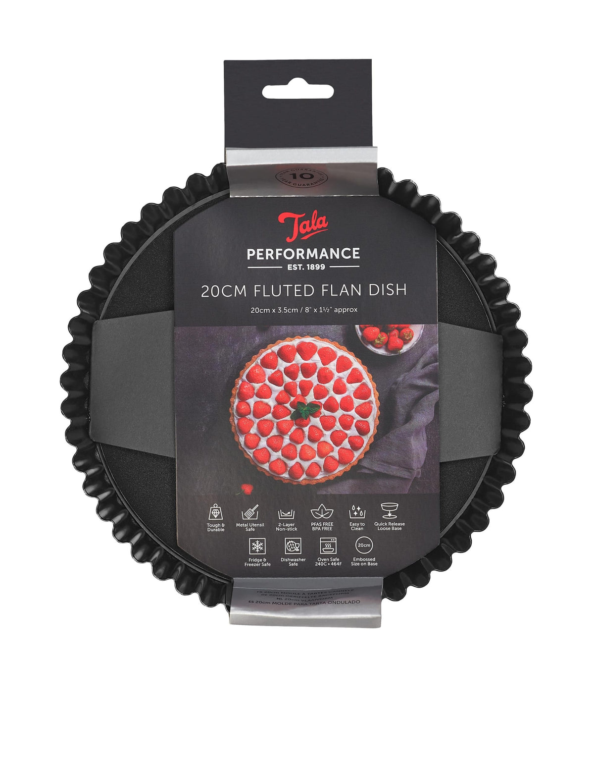 Tala aluminium tart tin 20cm with loose base - British product