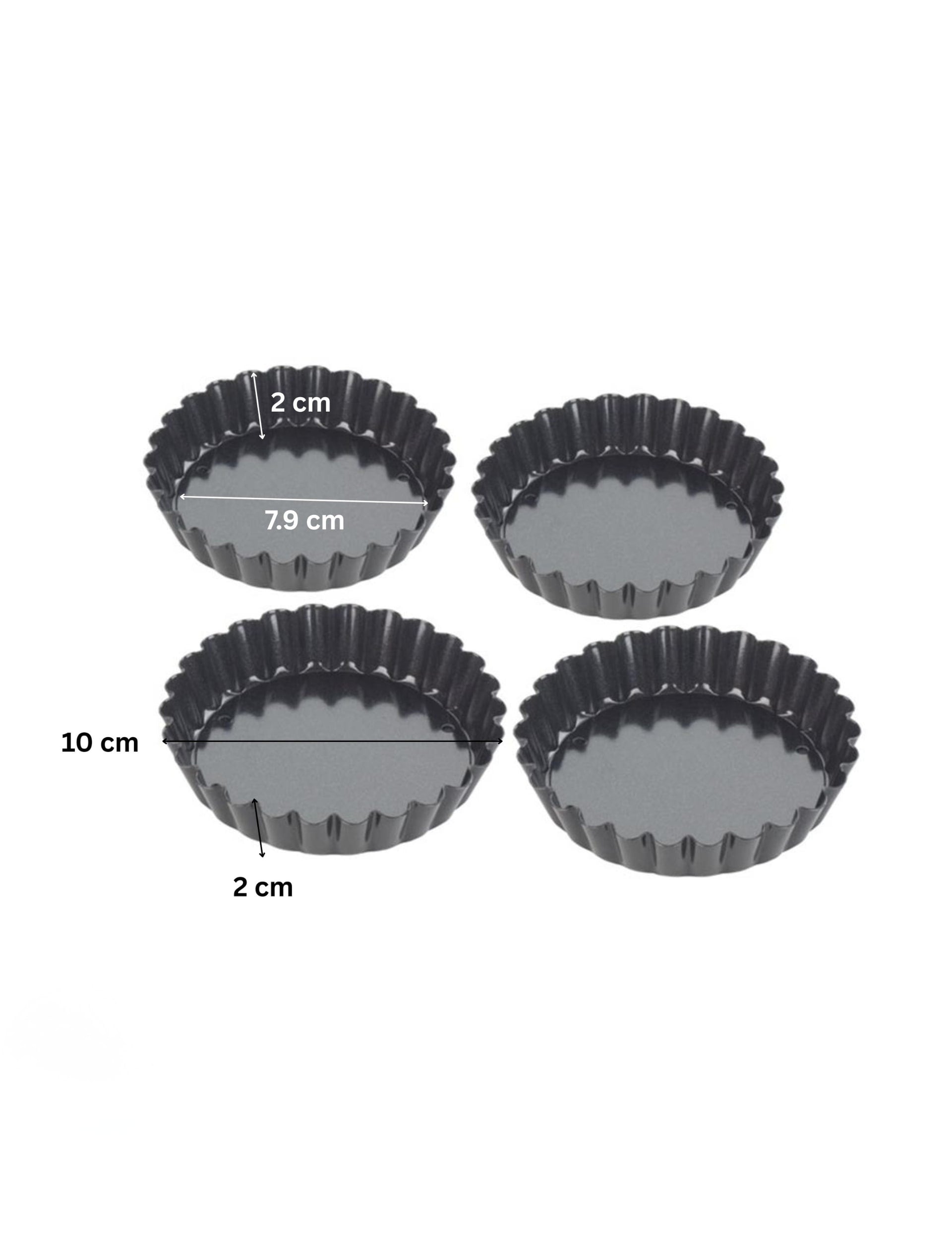 Tala Performance non-stick tartlet tins set of 4 imported from the UK